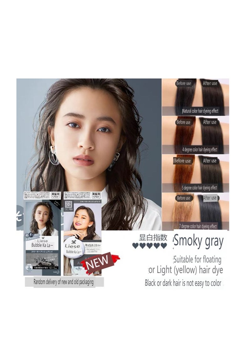 Liese PRETTIA Bubble Hair Colour,Smoky Ash Gray - Image 1