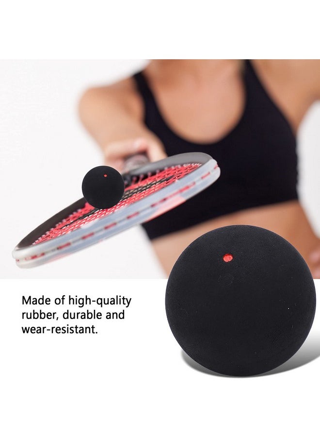 Vbestlife - 37Mm Single Dot Squash Balls, Rubber High Elastic Squash Racket Balls For Beginner Competition Training(Single Red Dot) - Image 1