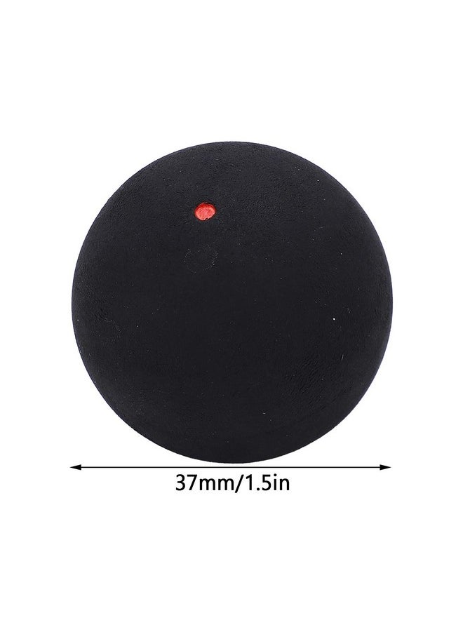Vbestlife - 37Mm Single Dot Squash Balls, Rubber High Elastic Squash Racket Balls For Beginner Competition Training(Single Red Dot) - Image 1