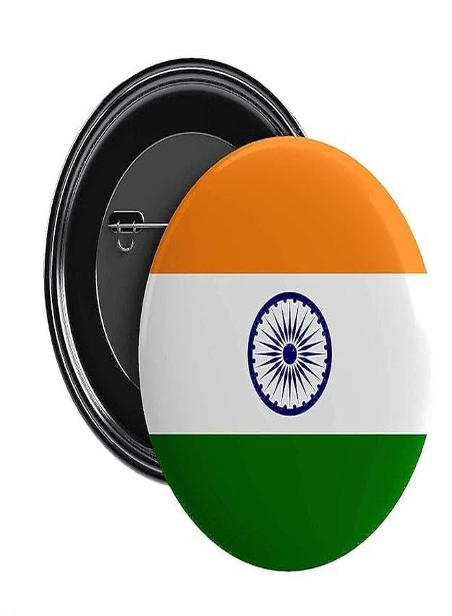 GR DESIGN® Indian Flag Round Badges Pin Badge for Independence Day | Republic Day & Other Event (pack of 18) - Image 1