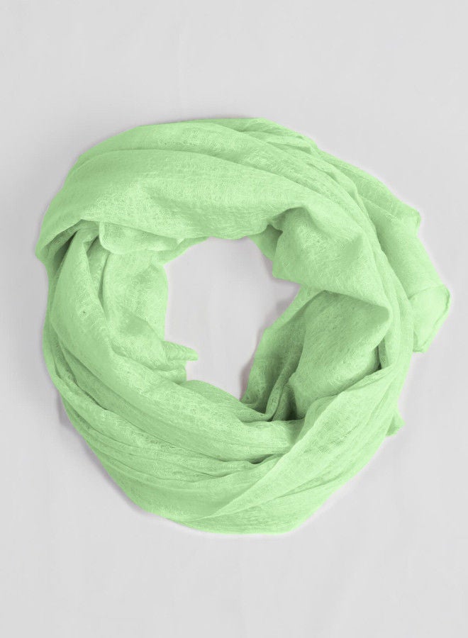 BAJRA 100% Premium Handmade Cashmere Shawl in Pastel Green, Traditionally Woven All-in-One Shawl, Wrap & Scarf  - Image 1