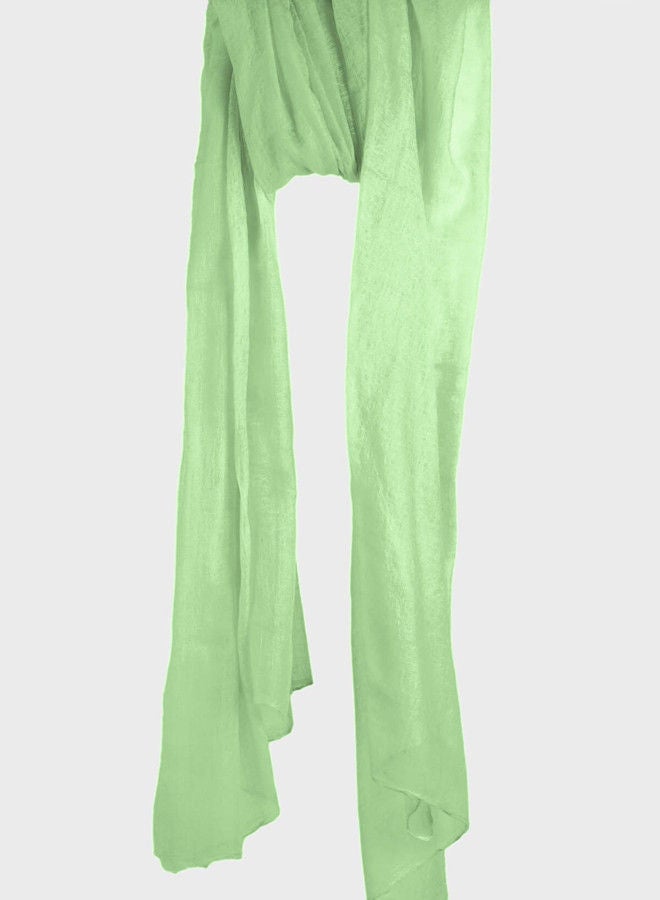 BAJRA 100% Premium Handmade Cashmere Shawl in Pastel Green, Traditionally Woven All-in-One Shawl, Wrap & Scarf  - Image 4