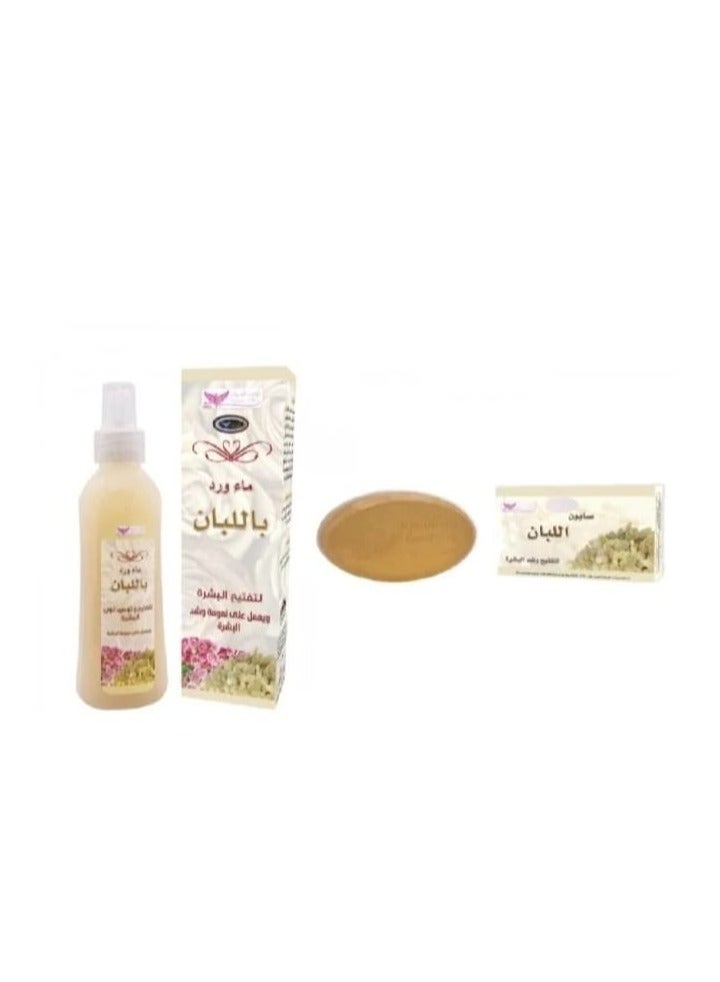 Kuwait Shop Frankincense Set for Skin Lightening and Tightening, Rose Water And Soap - Image 1