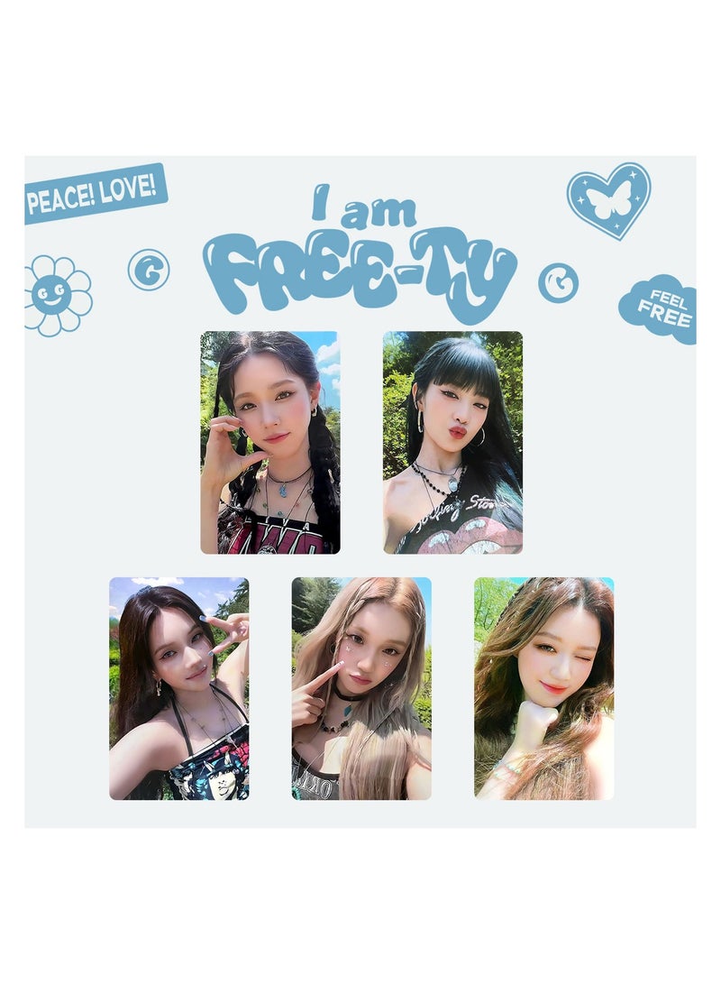 NIBEMINENT 5 Pcs Kpop (G)I-DLE 2023 Lomo Cards Card For Fans Collection Gifts