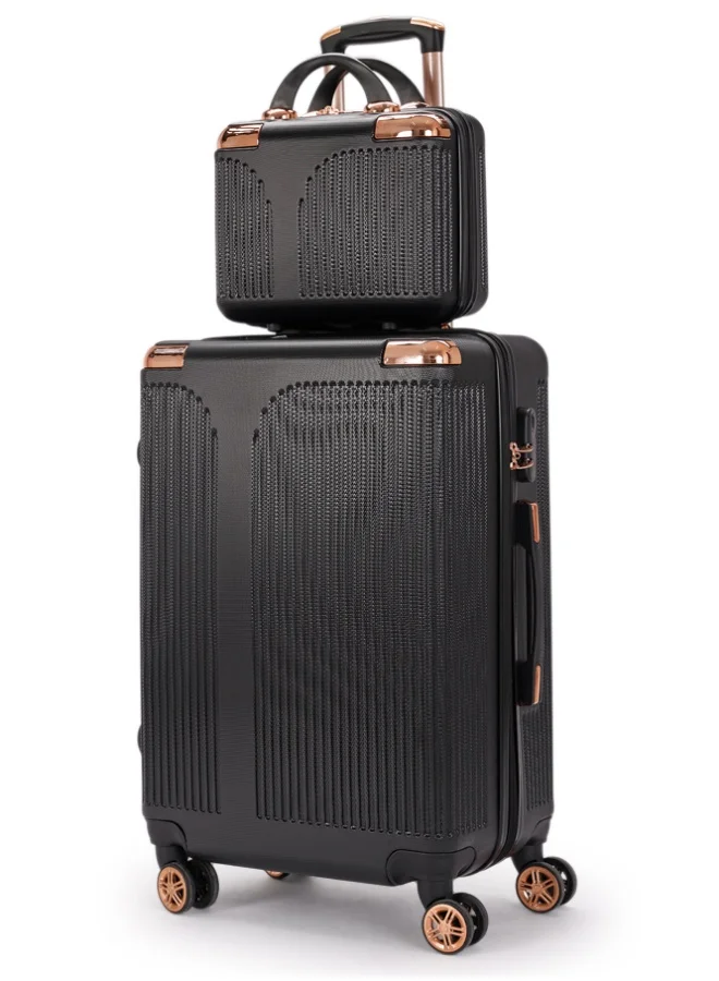 LIMRA Travel Bags 4-Piece Luggage Set – Black– Lightweight, Durable with 360° Spinner Wheels and Built-in Lock