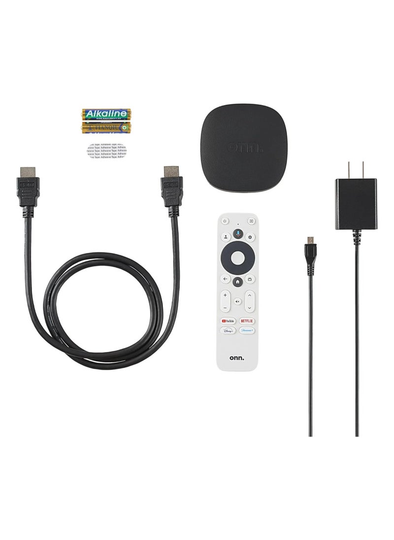ONN. Google TV 4K UHD Resolution Streaming Box with Remote Control
