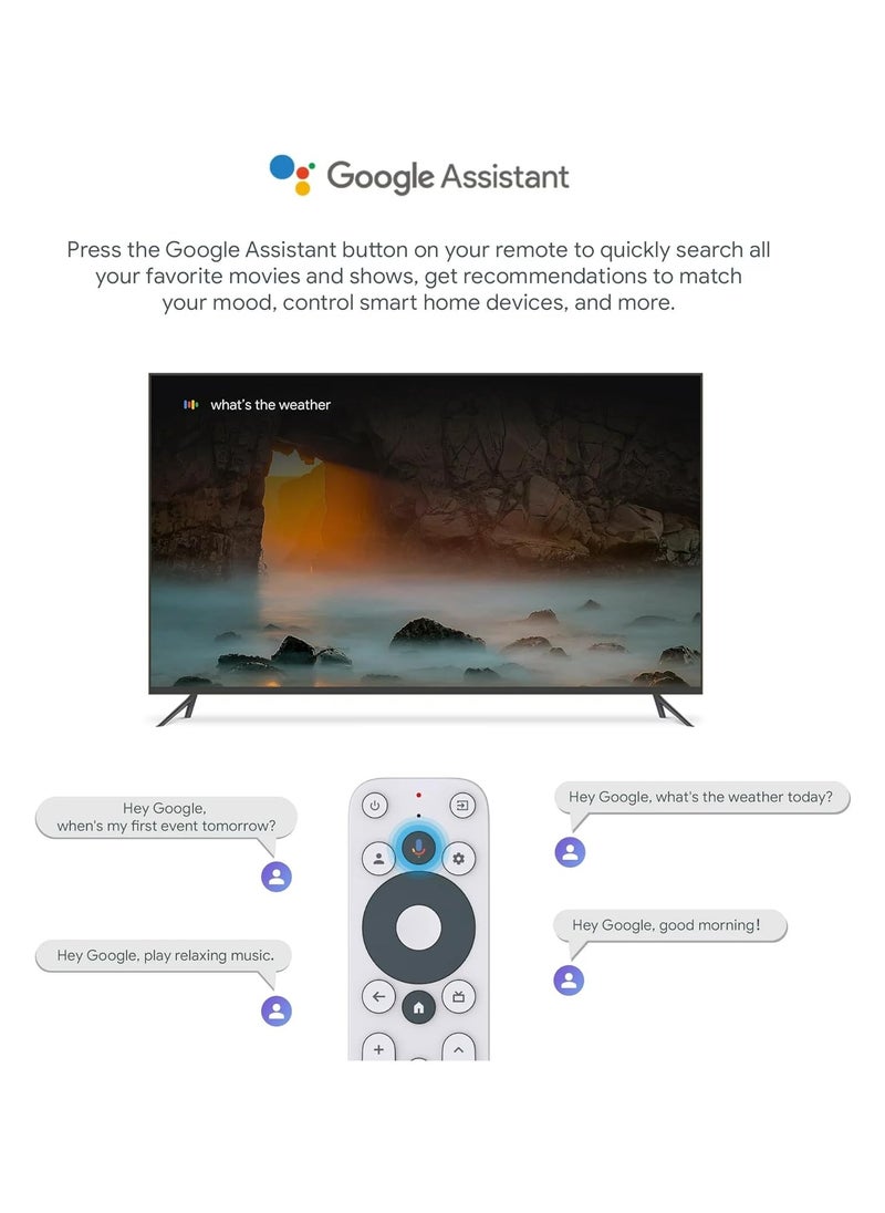 ONN. Google TV 4K UHD Resolution Streaming Box with Remote Control