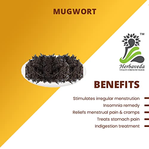 LEANBEING Herbaveda- Mugwort herb for tea 50g | Boosts energy | Improves digestion - Image 3