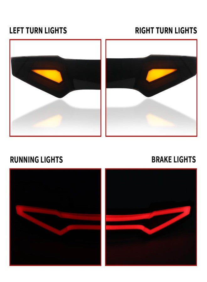 LUXEMOTO LED Tail Light for Goldwing GL1800 2012-2017 Tour Pack Only, 4-Pin Connector, Smoked Rear Brake Running Turn Signal Lamp for Honda Gold Wing GL1800 Accessories, Replace #32126-MCA-S400 - Image 2