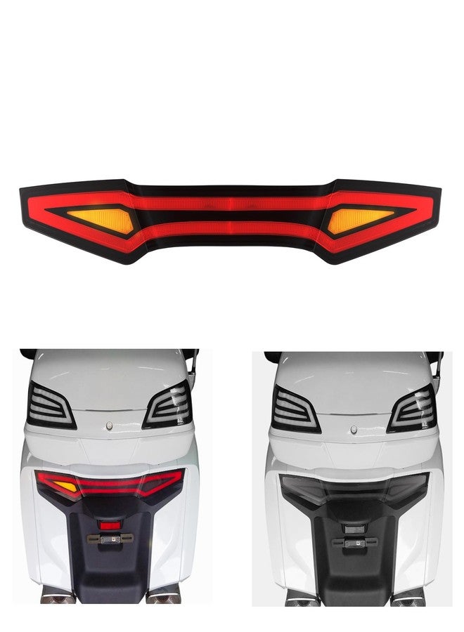LUXEMOTO LED Tail Light for Goldwing GL1800 2012-2017 Tour Pack Only, 4-Pin Connector, Smoked Rear Brake Running Turn Signal Lamp for Honda Gold Wing GL1800 Accessories, Replace #32126-MCA-S400 - Image 1