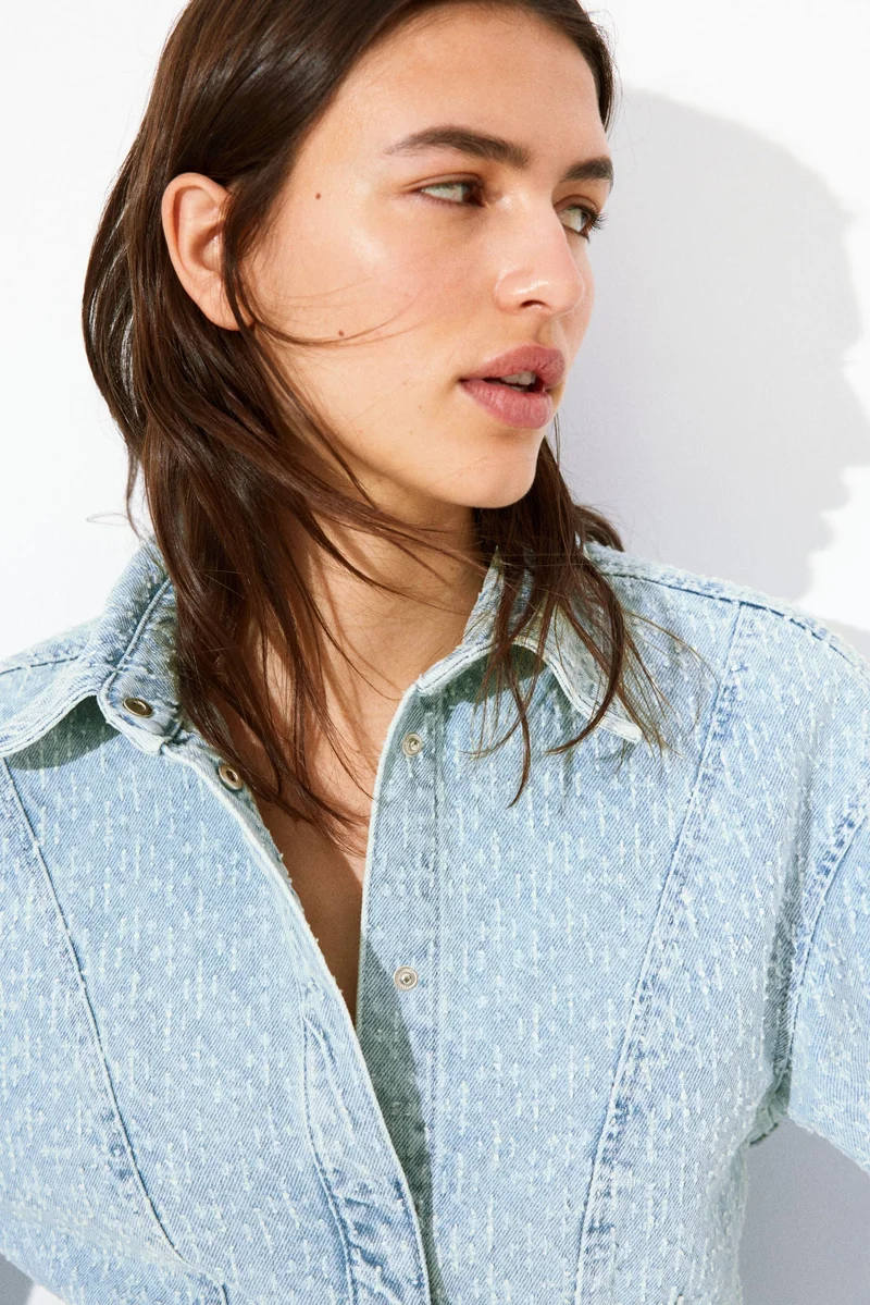 اتش اند ام قميص دنيم من البوكليه