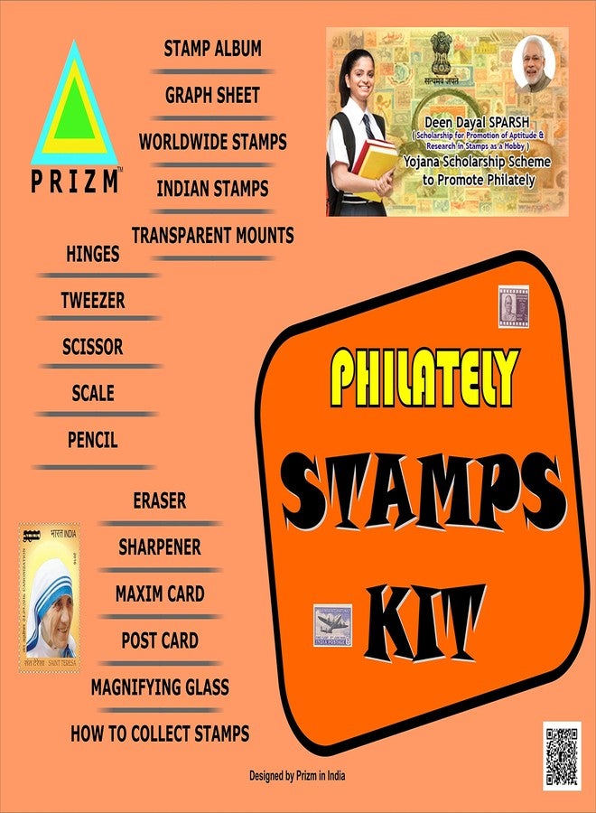 Prizm Premium Philately Stamps Kit Including All The Premium Material for Stamps Collection & Philately - Image 1