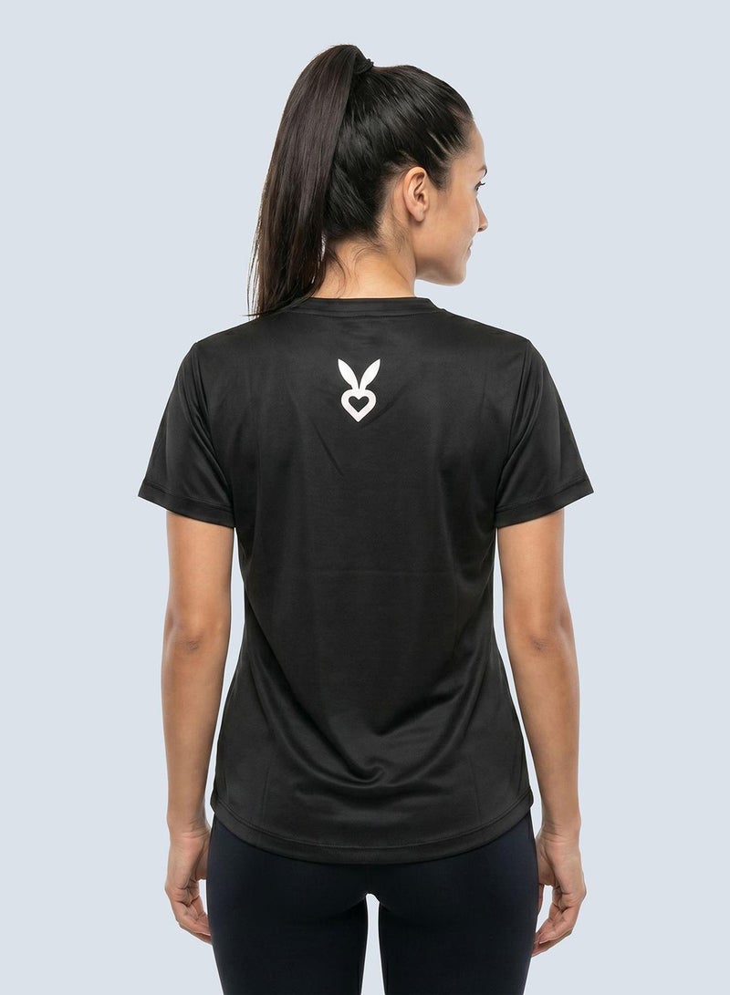 Cardio Bunny Women's Regular Fit Varsity Tee With Short Sleeve - Image 4