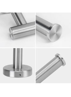 NISHWARE NISHWARE Bathroom Toilet Paper Holder Premium SUS304 Stainless Steel Half Open Round Rustproof Wall Mounted Toilet Roll Holder for Bathroom Kitchen and Washroom Brushed Nickel Pack of 1  - Image 4