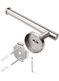 NISHWARE NISHWARE Bathroom Toilet Paper Holder Premium SUS304 Stainless Steel Half Open Round Rustproof Wall Mounted Toilet Roll Holder for Bathroom Kitchen and Washroom Brushed Nickel Pack of 1  - Image 5