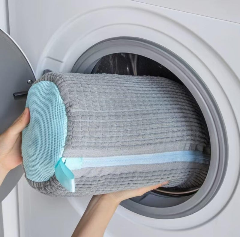 Fachoige Shoe Washing Machine Bag Laundry Shoe Bags for Washing Machine, 2Pcs Shoe Washing Bag Shoe Laundry Bag for Washer and Dryer Reusable Shoe Washing Bags (Grey-2Pcs) - Image 3