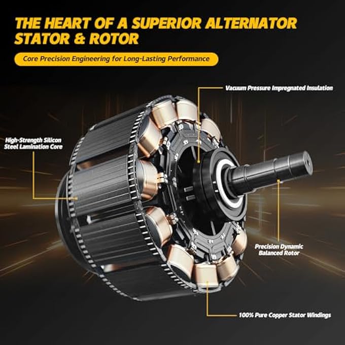 YINAVAGAD 0009061805 22000N Alternator 4.0L V8 for Mercedes Benz G550 4.0L V8 W463 2019 2020 2021 2022 2023 2024, for Mercedes-Maybach S560 4.0L V8 X222 2017 2018 2019 - Image 5