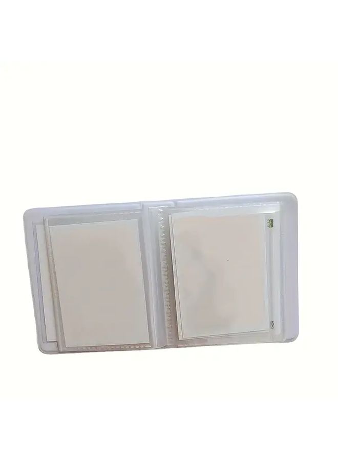 Purple Heart Shaped Love Album 3 Inch Memory Book Transparent Pages Plastic Ring Binding For Photos - Image 1