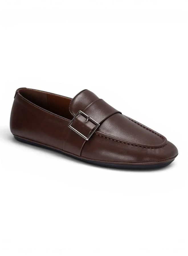 Bata Buckle Detail Formal Loafers
