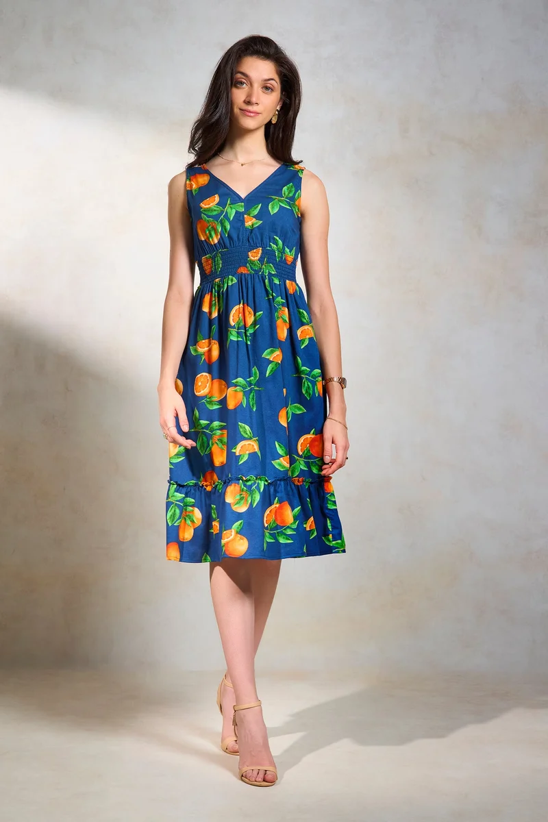 Virgio Floral Print Dress