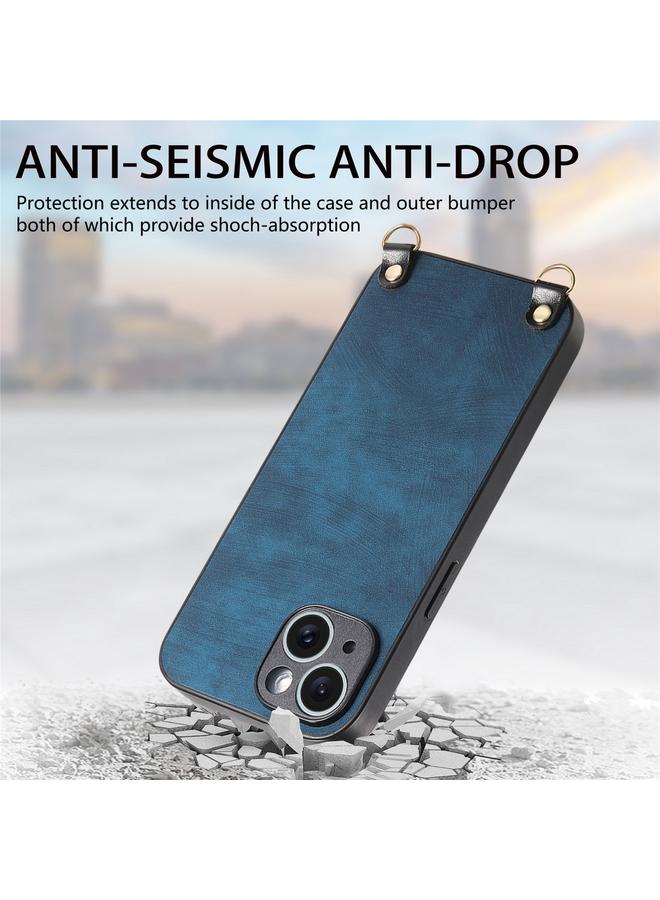 S-TOP Case For iPhone XS Max Vintage Leather PC Back Cover Phone Case with Crossbody Strap - Image 4