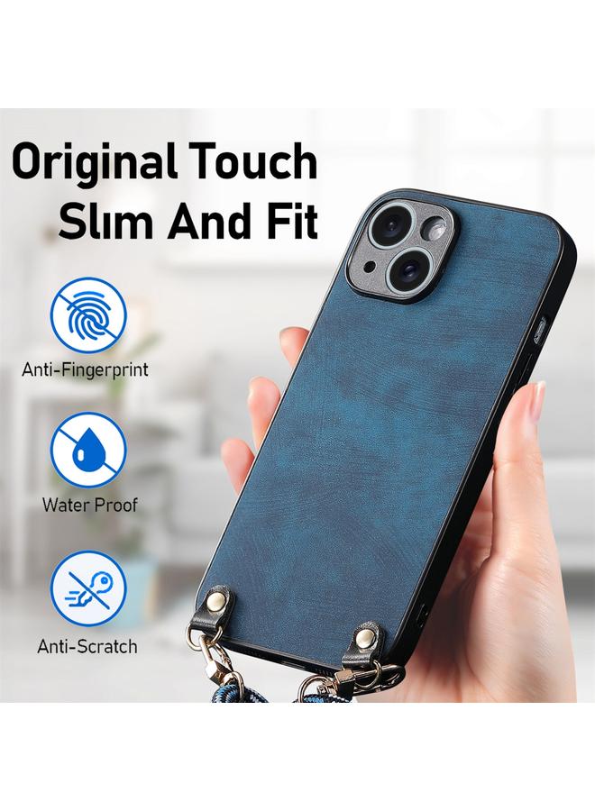 S-TOP Case For iPhone XS Max Vintage Leather PC Back Cover Phone Case with Crossbody Strap - Image 5