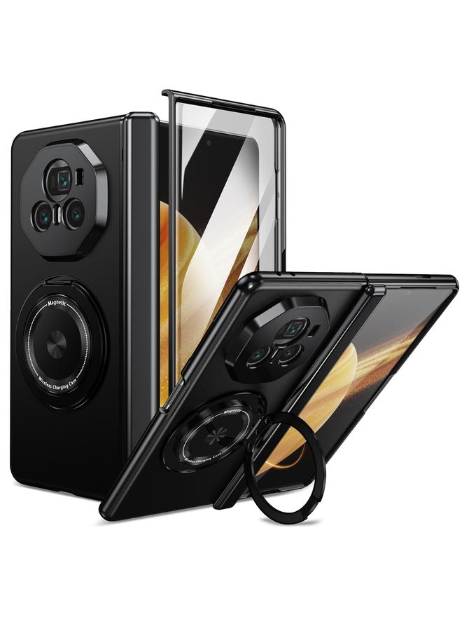 Zaboon Case For Honor Magic V3 Gold Medal Rotating Folding Series Ring Holder Phone Case - Image 1