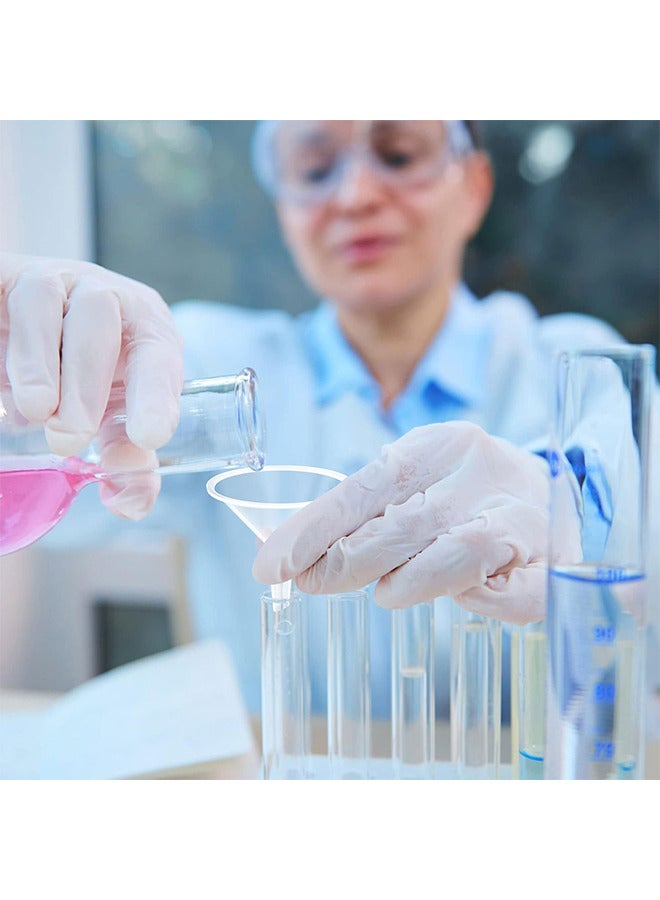 50 قطعة قمع صغير ، قمع بلاستيكي شفاف صغير ، مسارات متعددة الأغراض ، قمع صغير لتعبئة الزجاجات ، العطور ، الزيوت الأساسية ، كيماويات مختبرات العلوم - Image 4