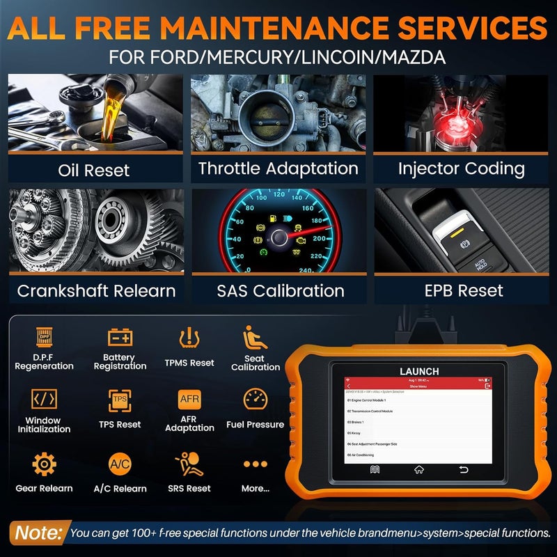 LAUNCH X431 Elite 2.0 PRO OBD2 Scanner for Ford/Lincoln/Mercury - Image 4