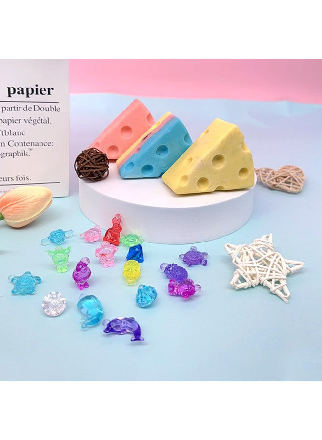Children's Handmade Diy Treasure Digging Rainbow Soap Treasure Hunt Cheese Blind Box Scraping Soap Archaeological Digging Toys Wholesale-color:Pokemon (1 Random Elf Model + Acrylic Diamond + 5-7 Special-shaped Gemstones) - Image 3