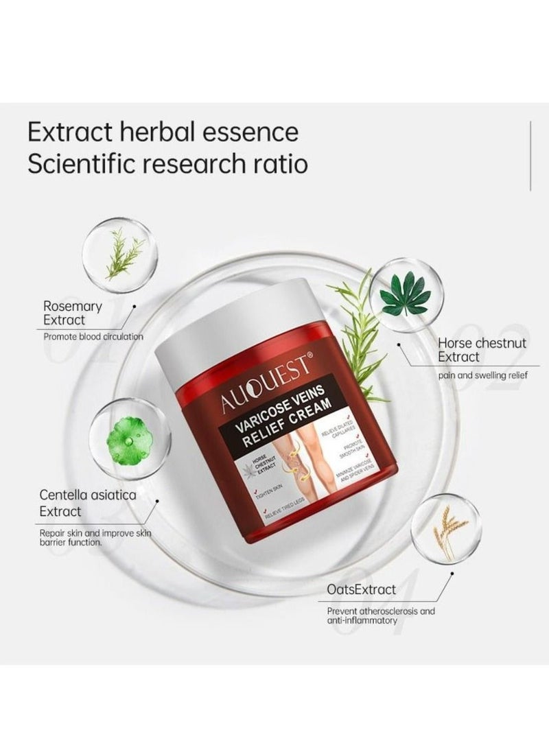 Spider Vein  and Varicose Veins Relief Cream Relief from Veins Disease aching pain, Drop, Swelling and Powerless 80g