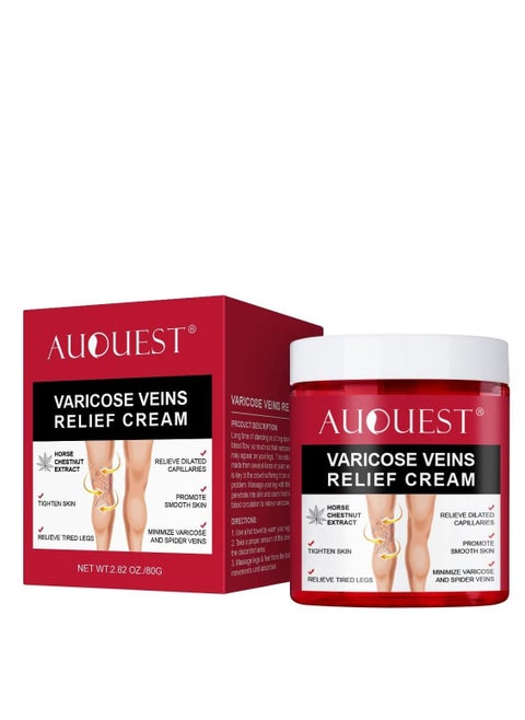 Spider Vein  and Varicose Veins Relief Cream Relief from Veins Disease aching pain, Drop, Swelling and Powerless 80g