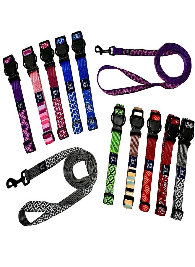 Hamilton Adjustable Nylon Dog Collar, Red Bandana Ribbon Overlay, Medium/Large - Image 5