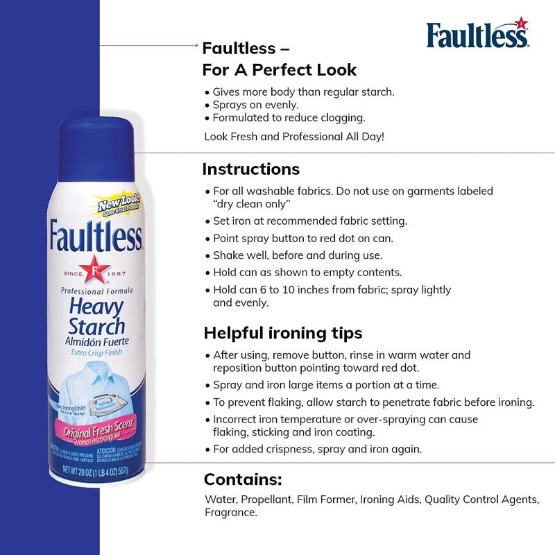 Faultless Heavy Starch by FAULTLESS MfrPartNo 20722 - Image 3