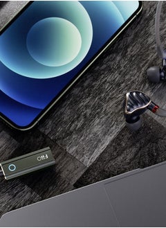 JadeAudio KA1 Headphone Amps Amplifier Tiny USB DAC High Resolution 3.5Mm Lossless For Smartphones/PC/Laptops/Players Type C, Black