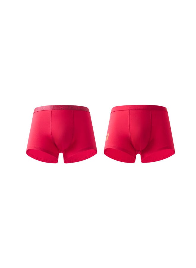 TABE Little Pig Tony Boys' Red Underwear For Birth Year, Children's Comfortable Antibacterial Xinjiang Long-staple Cotton Underwear - Image 5