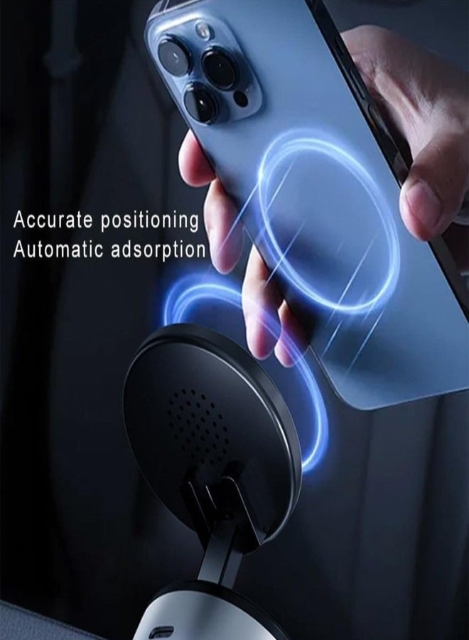 GUDOO Car Phone Holder Vacuum Magnetic Play Car Phone Holder Hands-Free Shower Phone Holder, 360° Rotation Electric Suction Cup Magnetic Phone Holder for All Smooth Surface - Image 2