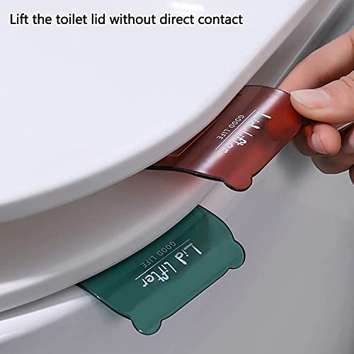 SpikeZone Lid Lifter - Toilet Seat Handle, Avoid Contact, Fashionable and Practical (Transparent, 2) - Image 3