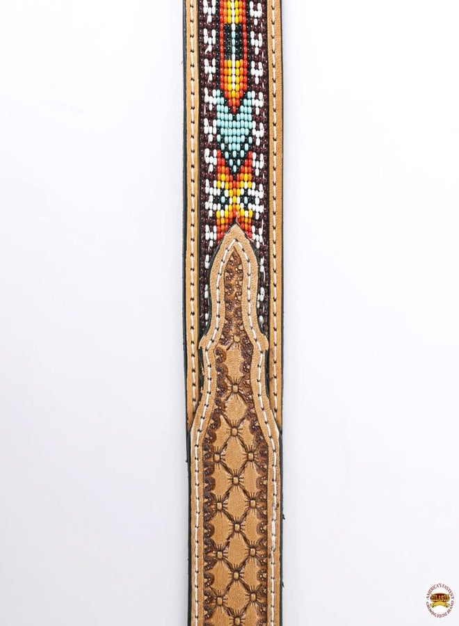 HILASON Western Genuine Leather Belt for Men Women Cowboy Cowgirl Handmade Unisex Full Grain Heavy Duty Tooled Beaded - Image 3