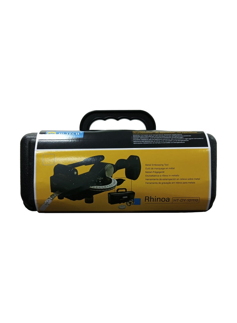 Hi-Tech RHINOA M1011 Metal Embossing Label Maker, M1011 Metal Embosser, M1011 Metal Embossing Kit - Image 2