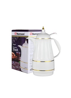 NAMSON Vacuum Flask 1 L Hot & Cold Na-7964 Pink Filled Inner Glass Made Of High Quality Material 24 Hours Lasting  - Image 1