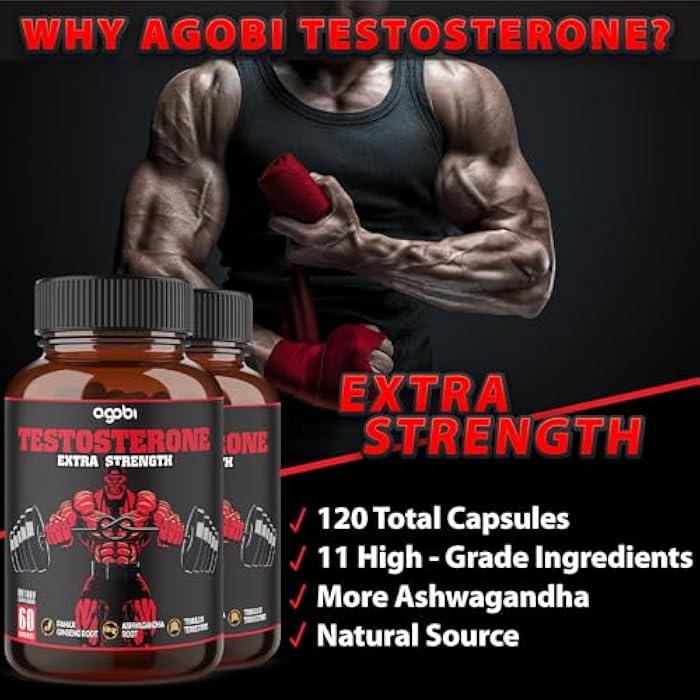 agobi أغوبي دعم اختبار الأعشاب للذكور - 2 عبوة 60 كبسولة - إمداد لمدة شهرين - Image 5