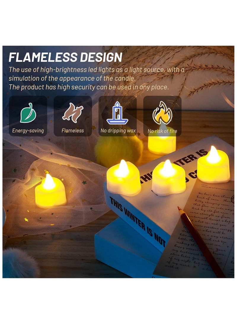 Generic 24 Pieces LED Tea Lights Candles, Romantic Decorations Special Night Set for Romantic Night, Valentine's Day, Wedding Anniversary or Table Décor  - Image 4