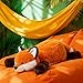 ARELUX Soft 22in Red Fox Stuffed Animals Fox Plush Cute Cuddly Body Pillow Hug Sleeping Fluffy Wild Animal Toys Bed Decor Plushie Doll Friends Family Member - Image 4