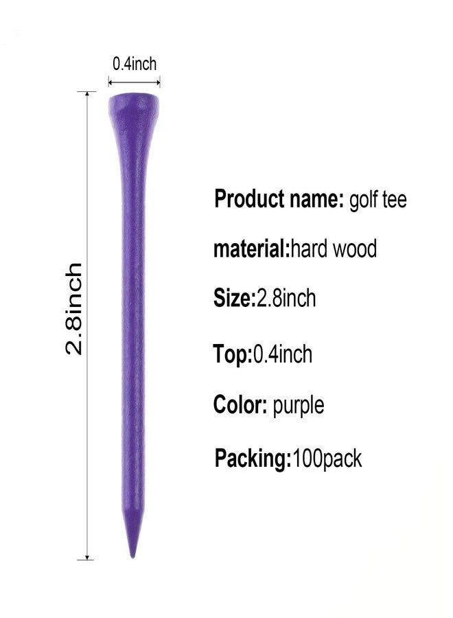 Crestgolf Golf Tee 2-3/4 inch Deluxe Durable Tee Pack of 100 (Purple) - Image 5