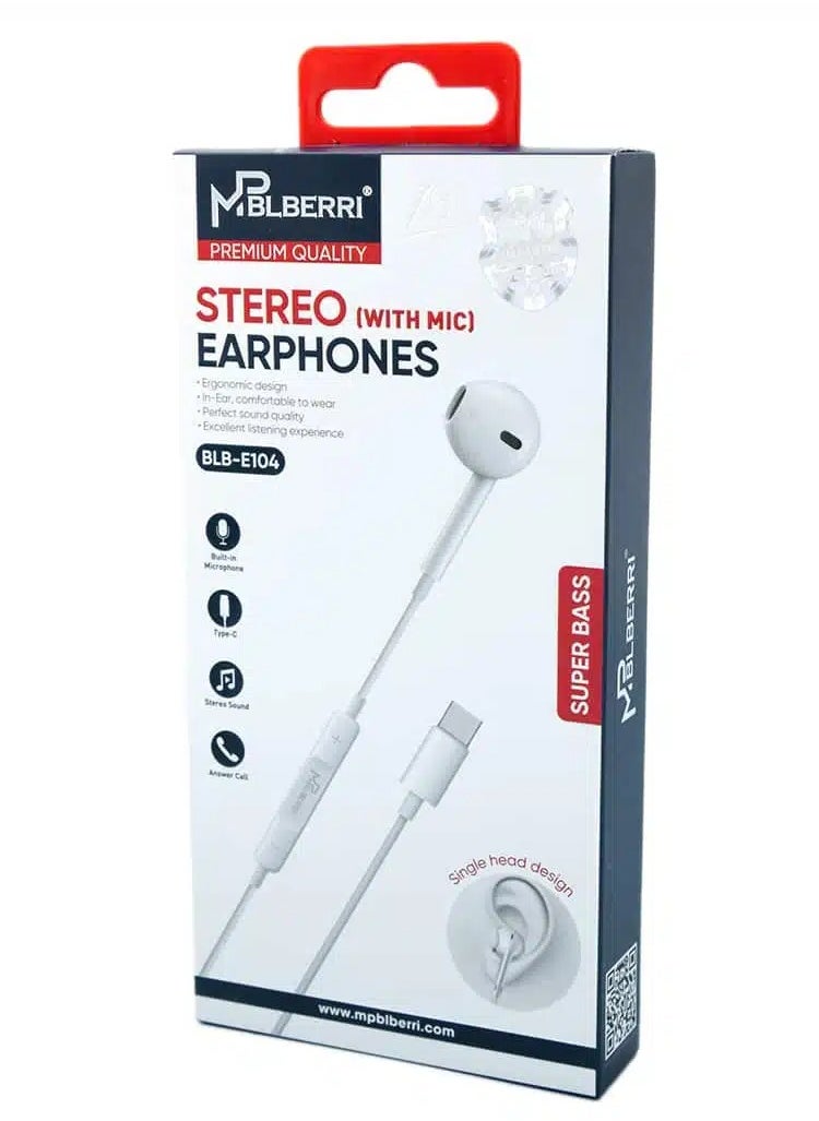 Stereo Earphones Type-C Connector - pzsku/Z93BFA3ED6ABF6845BD39Z/45/_/1740857399/90b3ec4b-284a-4689-9903-a9de35a0caf3