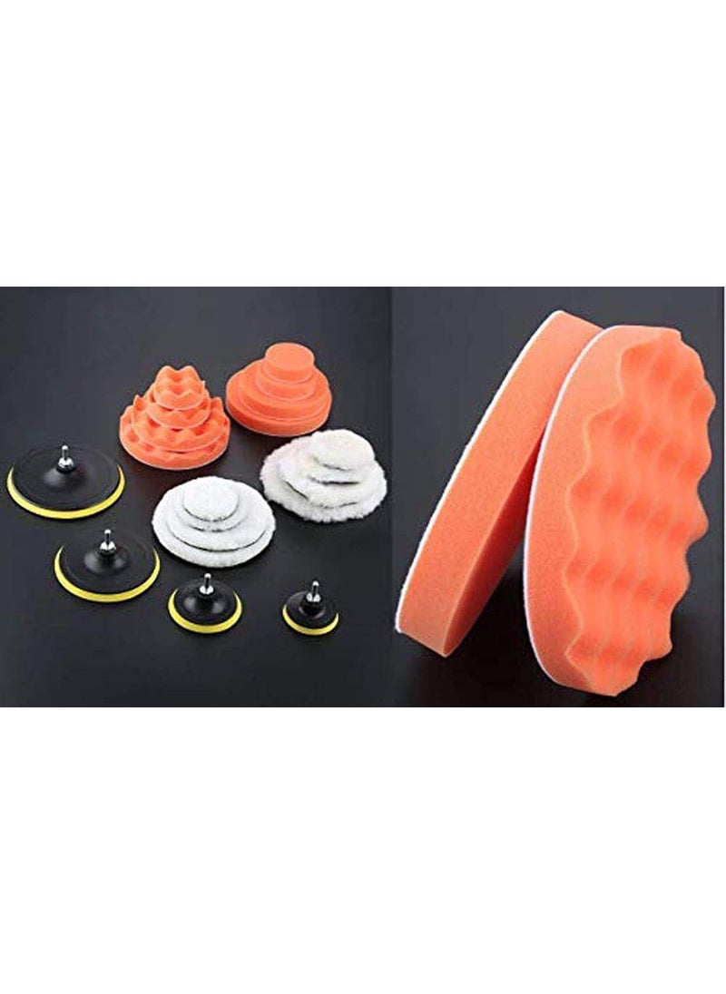 DIY Crafts DIY Crafts CTDIYHI21992 Gross Polishing Buffing Pad Kit Car Polisher M1014 Drill Adapter Car Polish Sponge Wheel Kit Car  - Image 2