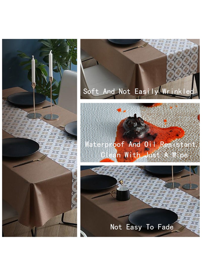 Waterproof, oil resistant, and washable PVC table mat, hotel tablecloth, coffee table cloth, wear-resistant dining tablecloth