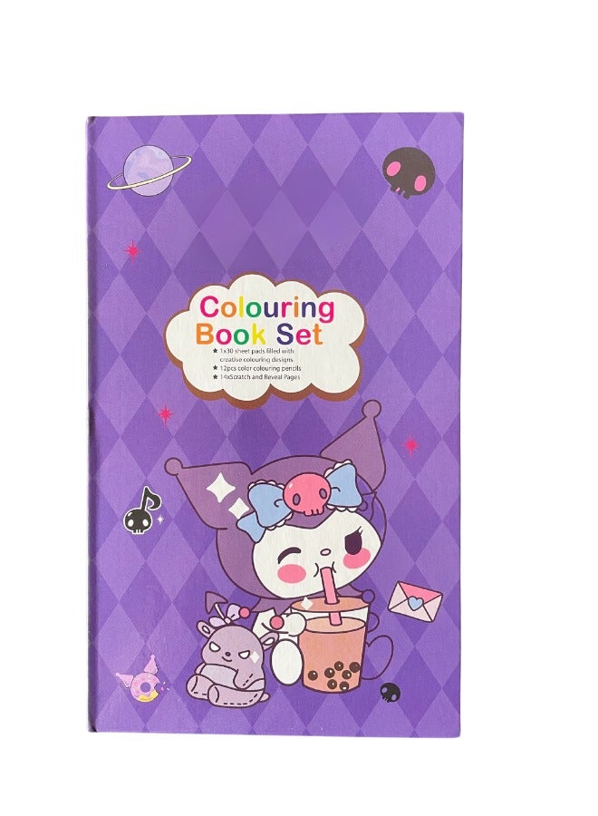 Colouring Book for Kids Drawing and Writing Graffiti for Children to Carry with Them Color book for Outdoor Small Picture Book Set - Image 1