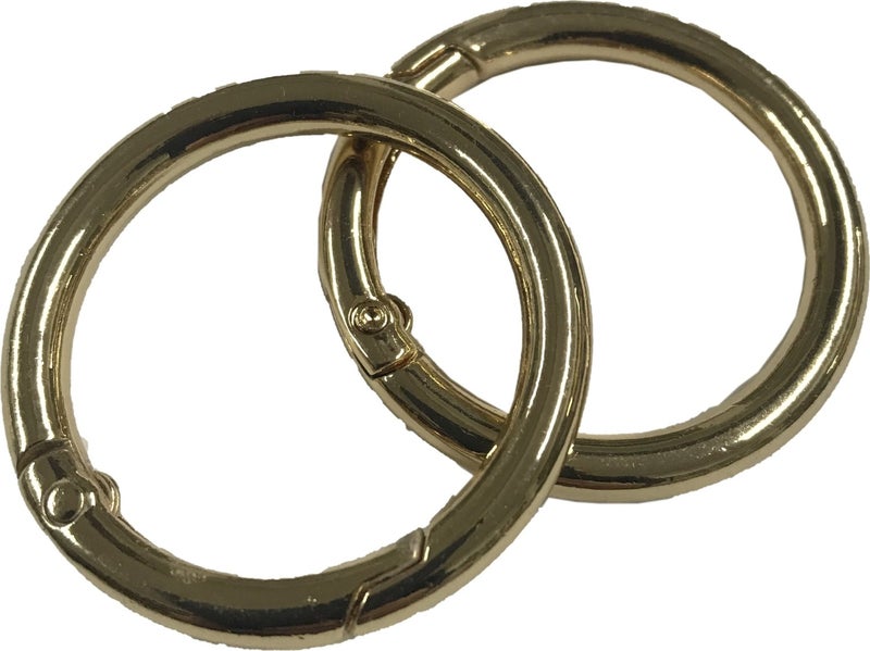 Ala Depo Spring Ring 3 cm (2 Pieces) Light Gold 